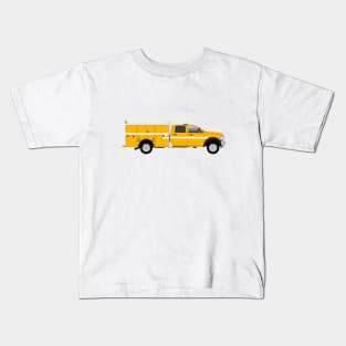 Yellow Quick Response Truck Kids T-Shirt